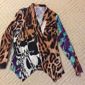 Leopard print blazer